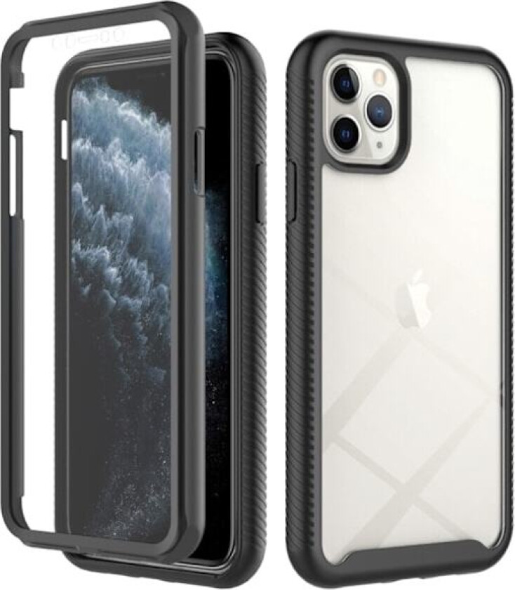 iPhone 11 Pro Max Deksel 360 Hybrid Forsvar Svart