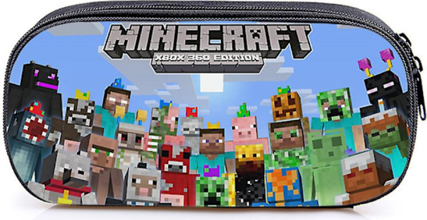 Minecraft-tema penal Skrivesaker oppbevaringsorganisator Penal Veske Gave til barn Gutter Jenter Studenter Tilbake til skolen_ryy