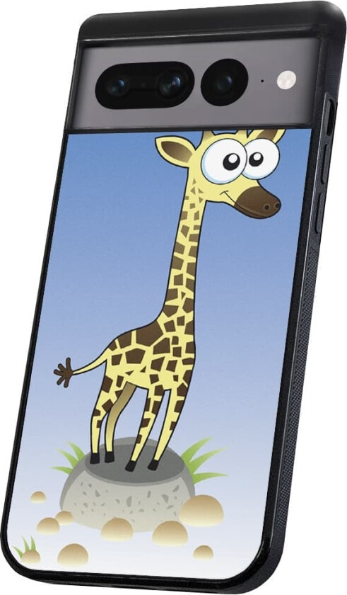Google Pixel 8 - Deksel/Mobildeksel Tegnet Giraff