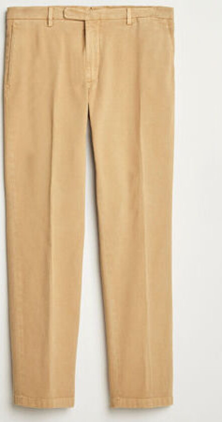 Cotton Twill Trousers Beige