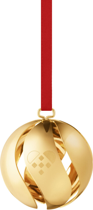 Georg Jensen CC 2025 Julekule, gullbelagt messing