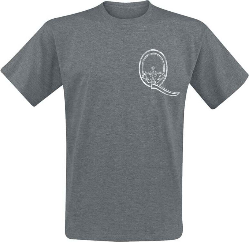 T-skjorte - Crest - S til 4XL - Herrer - gråmelert