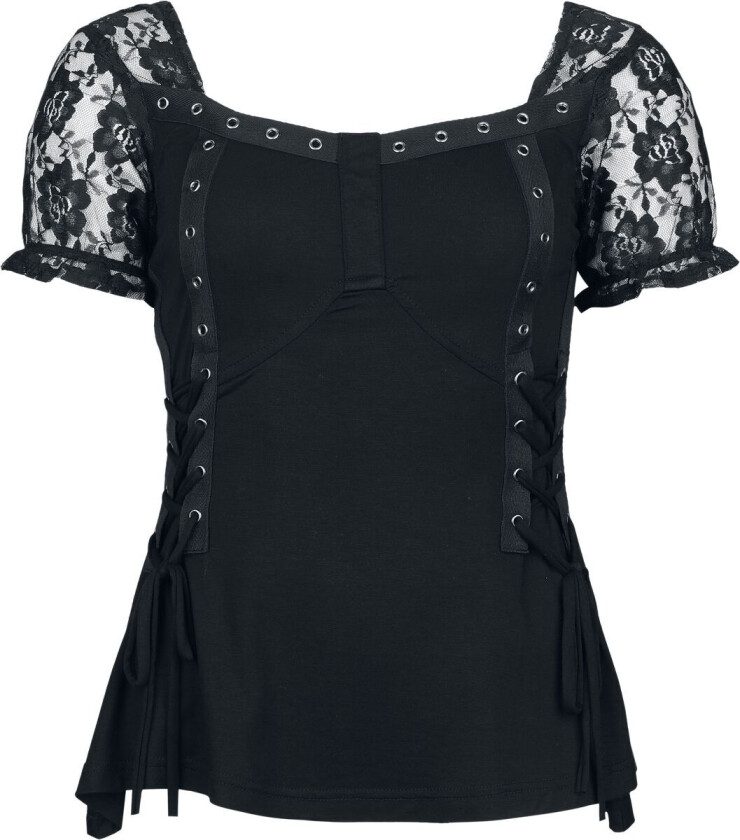 Goth T-skjorte - S til XXL - Damer - svart