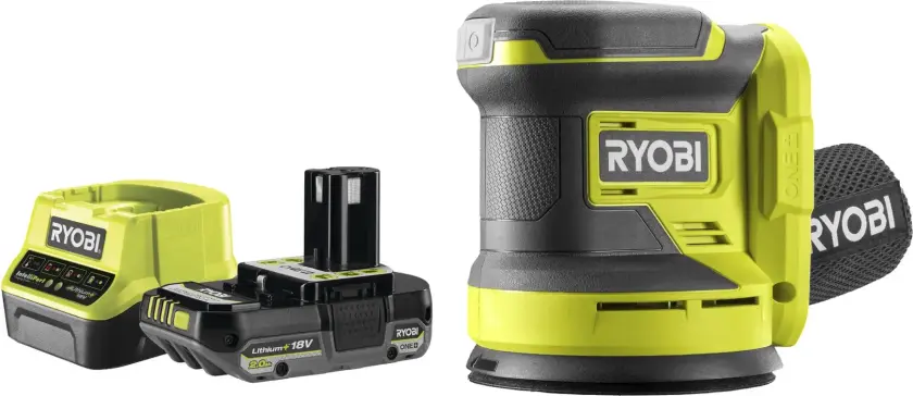 Eksentersliper RROS18-120G 18 V Ø125 mm 2,0 Ah