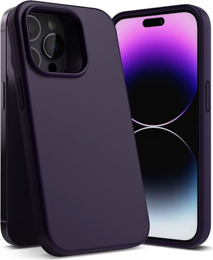 Ringke iPhone 14 Pro Deksel Silikon Dyp Lilla