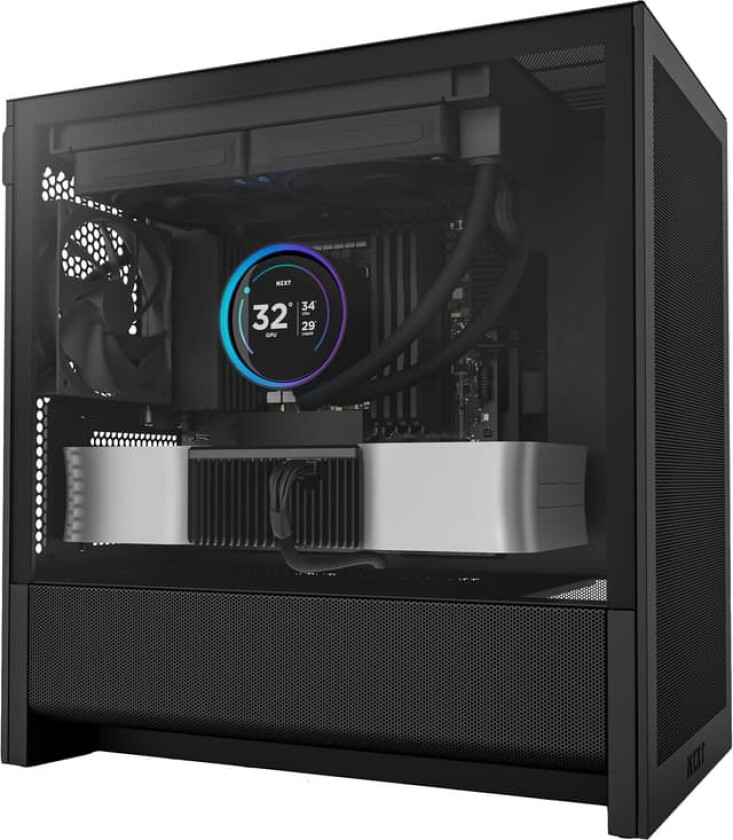 NZXT H3 Flow 2025 PC-kabinett (sort)