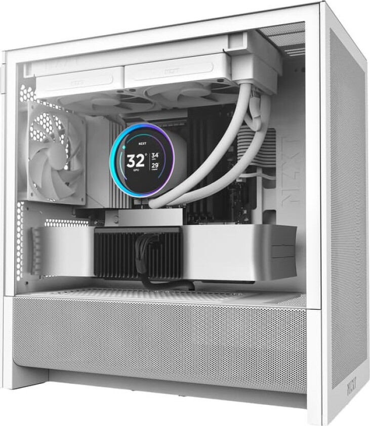 NZXT H3 Flow 2025 PC-kabinett (hvit)