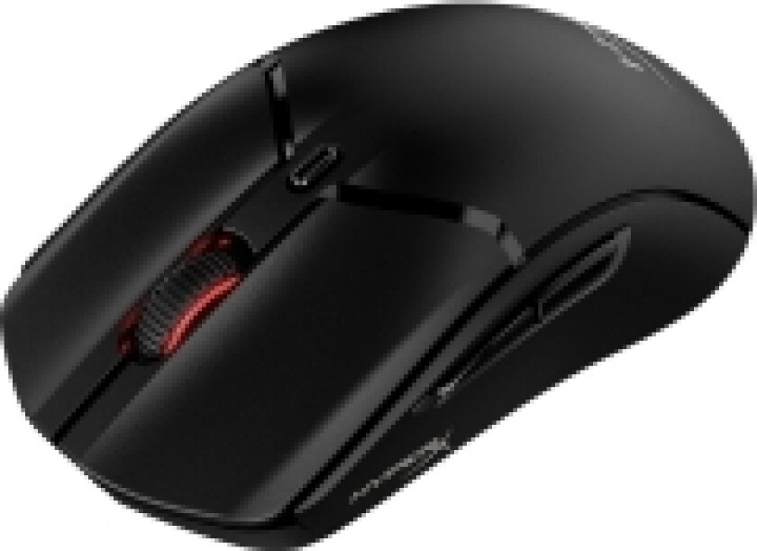 HyperX Pulsefire Haste 2 - Mus - optisk - 6 knapper - trådløs, kablet - 2.4 GHz, Bluetooth 5.0 - USB trådløs mottaker - svart