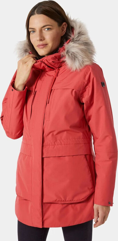 Coastal Parkas Dame Rød M SvartM