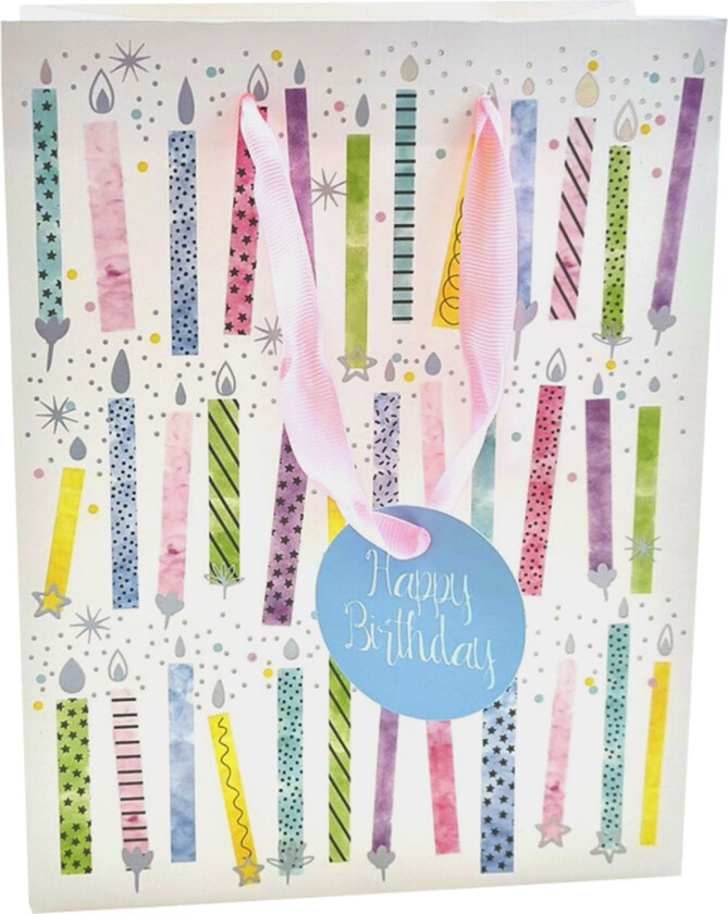 Gavepose Happy Birthday Kakelys - Large