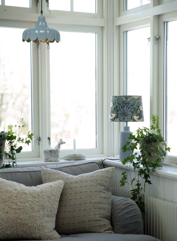 Wells vinduspendel Ø24 - denim/gull