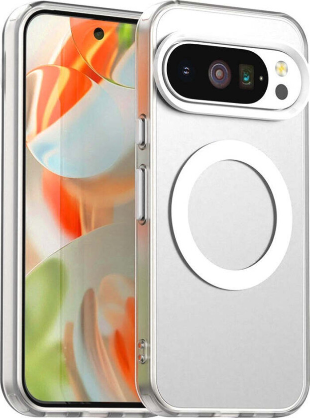 Google Pixel 10 / 10 Pro Hybrid Plast Deksel - MagSafe Kompatibel - Gjennomsiktig / Hvit