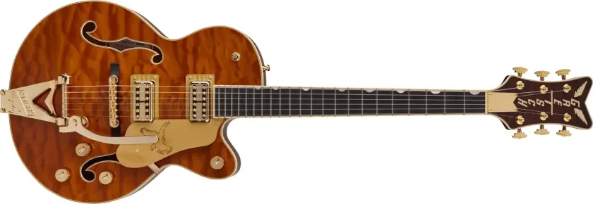 Ltd. Ed. Falcon Center Block Jr Bigsby, QM, EB, Roundup Orange
