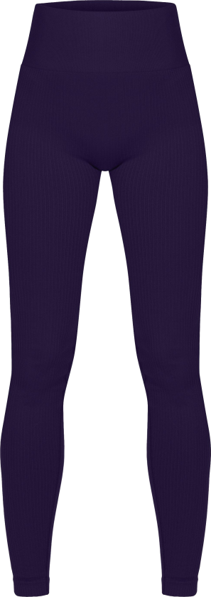 Women's Seamless Soft Rib Tights S, Blackcurrant