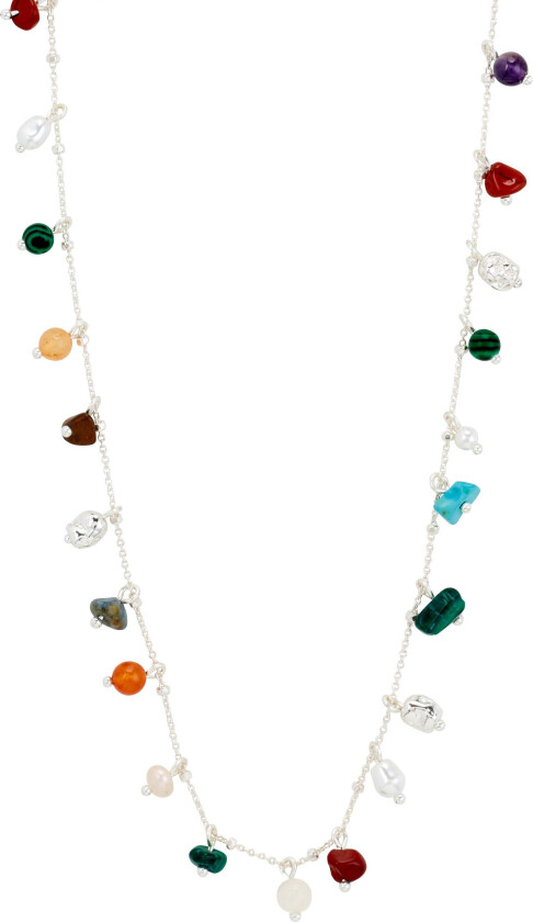 BETWEEN halskjede sølvbelagt