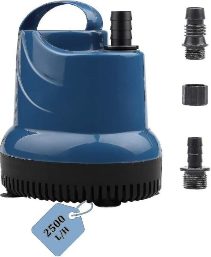 Mini nedsenkbar vannpumpe 2500l/t 40w 230v 2,3m Leveringshøyde 2,5m Kabel for hage, akvarium, dam, fontene