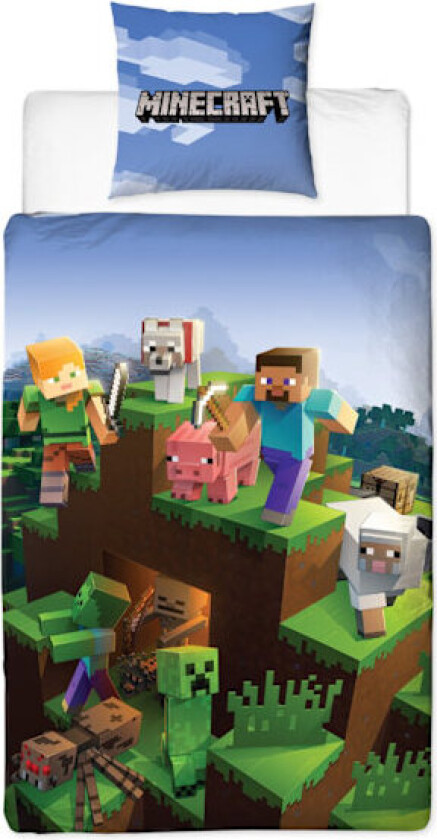 Minecraft Sengesett 150x210cm 11281 Flerfarget