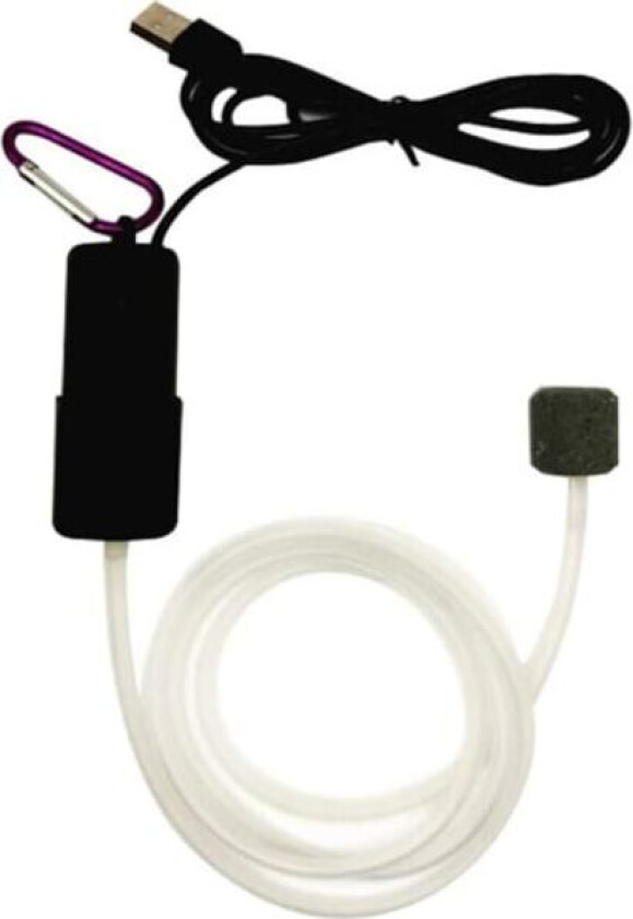 (Svart) Mini USB Akvarium Luftpumpe, Ultralyd Stille Oksygenpumpe, Liten