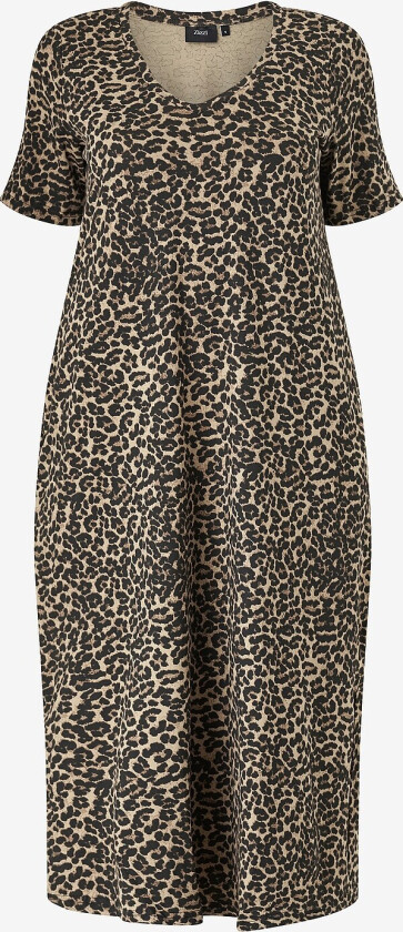 T-shirtkjole vDorit S/S Midi Dress - Brun