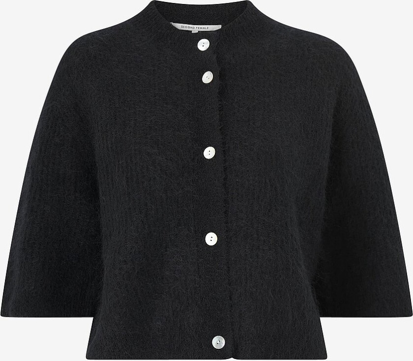 Kardigan Andrea Knit Rib Cardigan - Svart