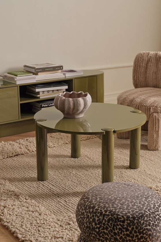 Salongbord Pussel Ø 80 cm - Grønn