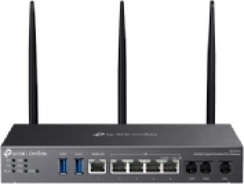 TP-Link Omada DR3650V(EU), Wi-Fi 6 (802.11ax), Dobbelbånd (2.4 GHz / 5 GHz), Ethernet/bredbåndsforbindelse, ADSL, Sort, Frittstående router