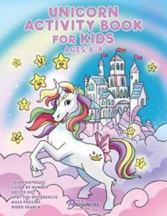 Unicorn Activity Book for Kids Ages 6-8