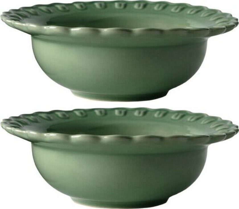 TULIPA dyp tallerken 17 cm 2 stk verona green