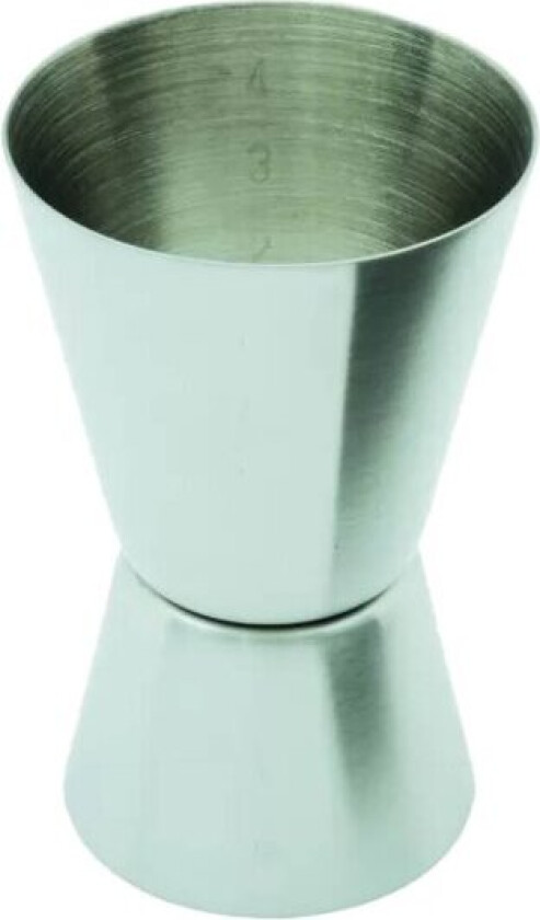 Målebeger i rustfritt stål 25/50 ml 2 stk