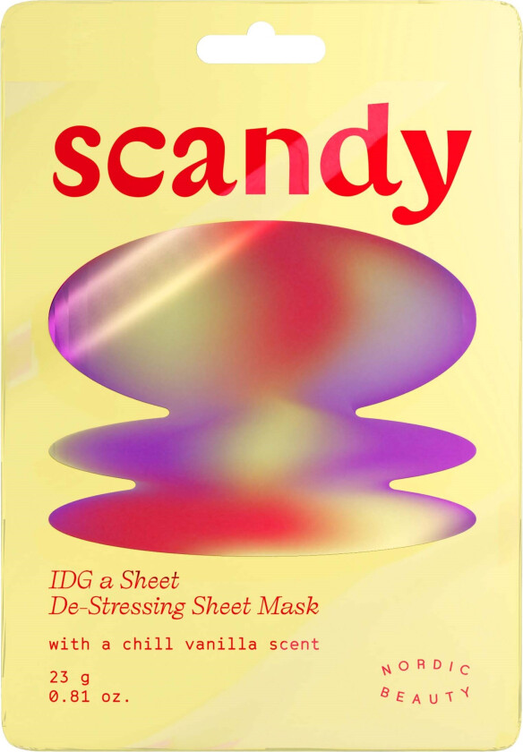 IDG a Sheet De-Stressing Sheet Mask 1pcs