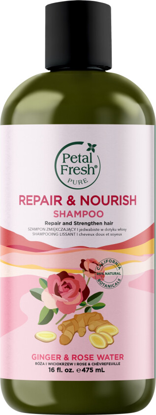 Pure Ginger & Rosewater Shampoo 475 ml