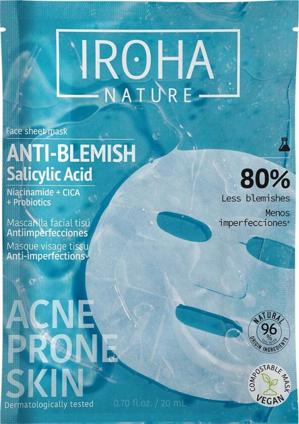 Anti-Blemish Salicylic Acid Face Sheet Mask