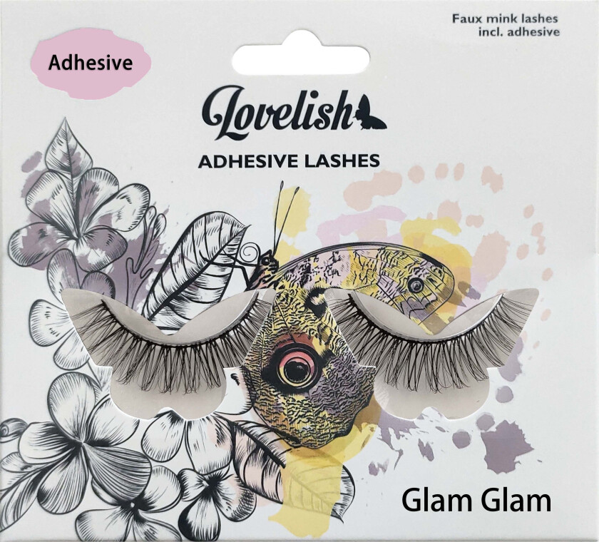 Adhesive Eyelashes Glam Glam