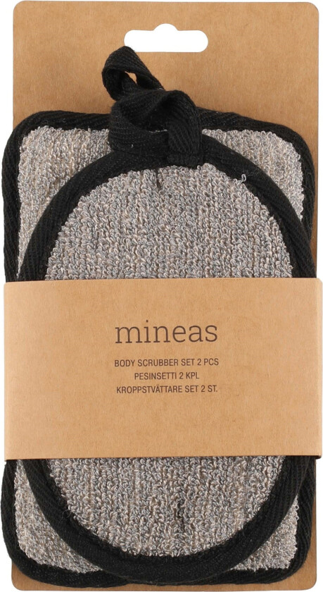 Body Scrubber Black 2 Pcs Black