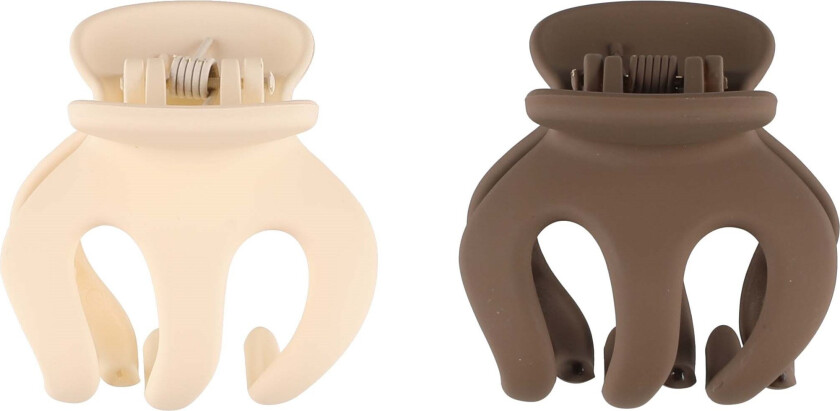 Haiclaws Set Of 2 Cream & Taupe Multicolored