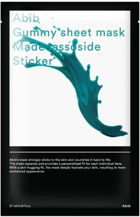 Gummy Sheet Mask Madecassoside Sticker 10-Pack 27 g