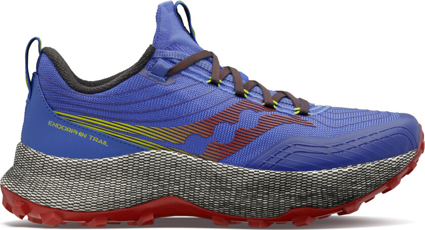 Men's Endorphin Trail 42.5, Blue Raz/Spice