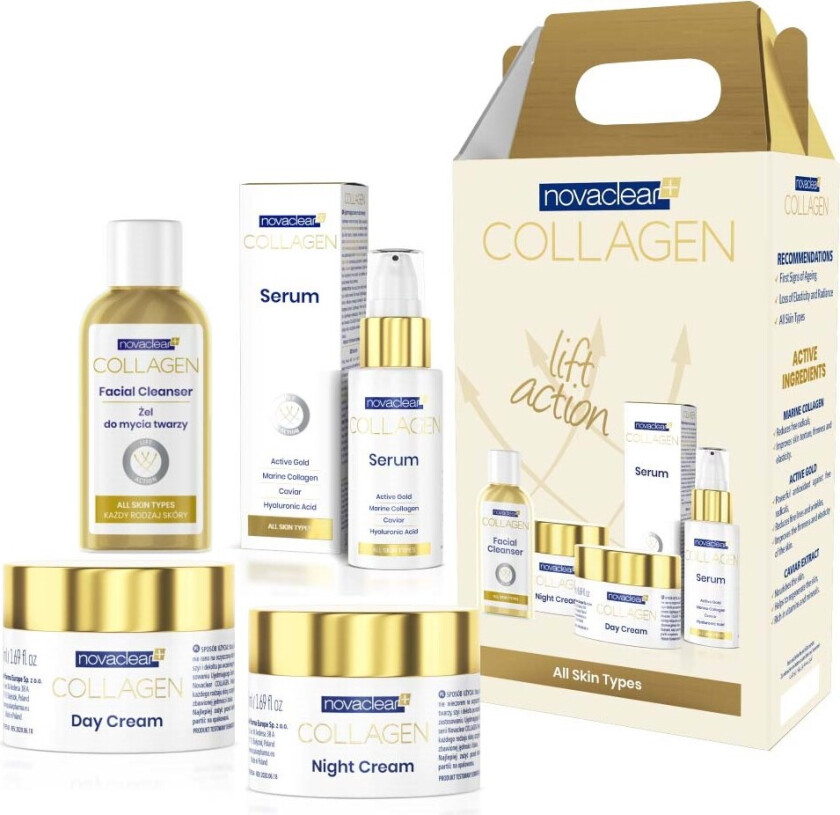 Collagen Lift Action Kit - Day & Night Cream, Serum, Cl