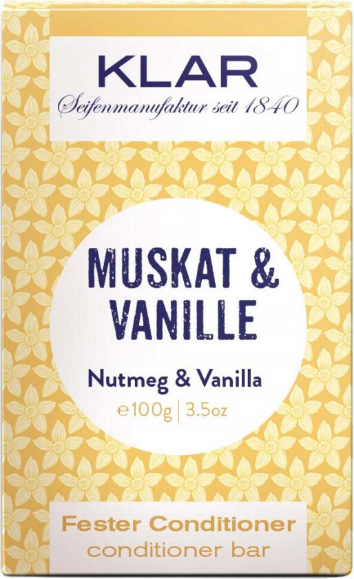 Nutmeg & Vanilla Conditioner Bar 100 g