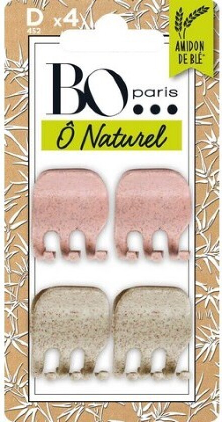 Crocodile Clips 4 pcs Pink/White