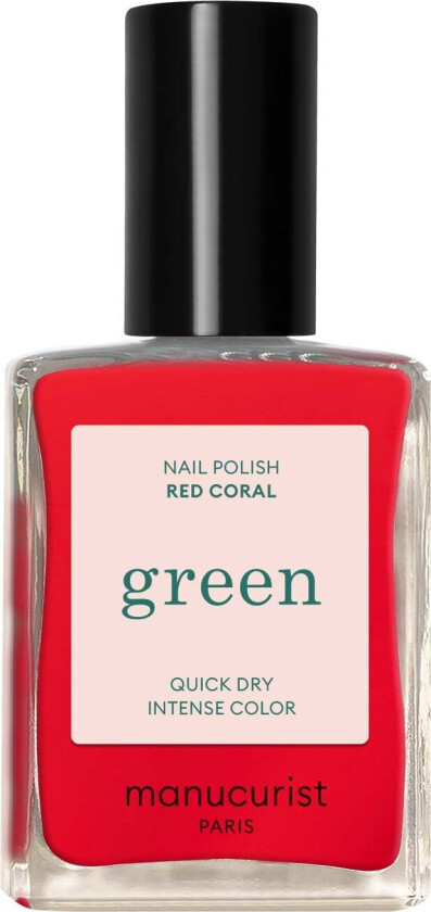 Green Nail Polish Red Coral