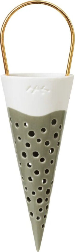 Nobili kremmerhus juletrepynt 18 cm Grønn