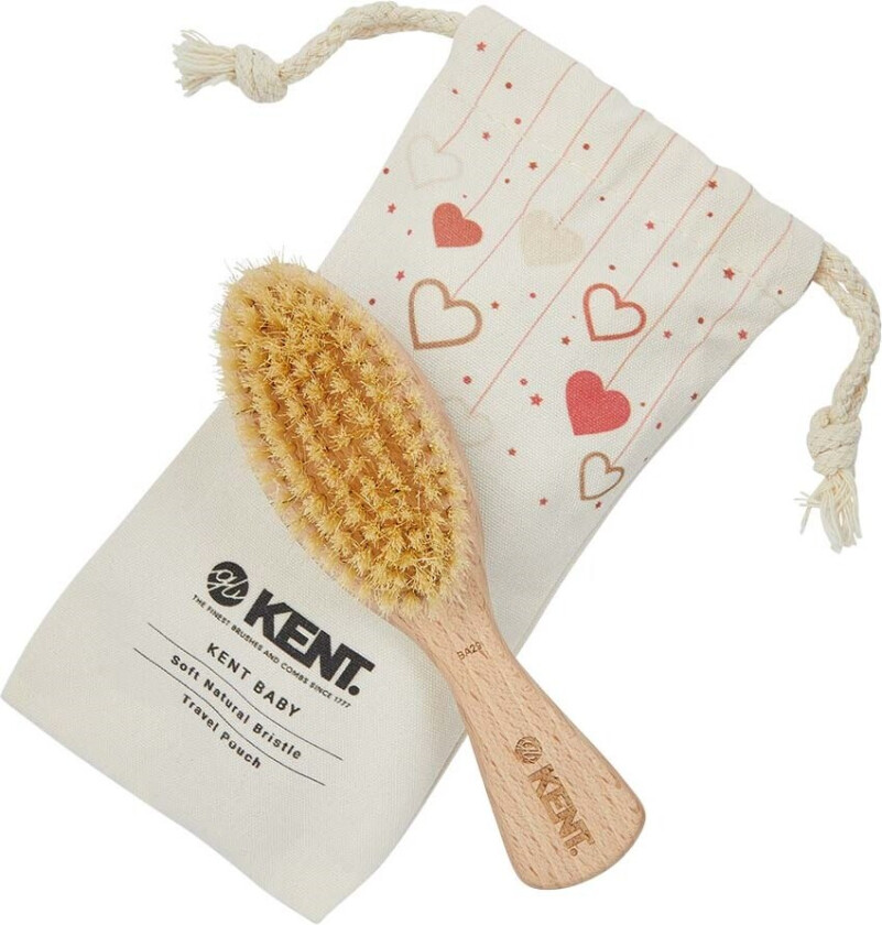 Kent Baby Baby Brush & Canvas Travel Pouch