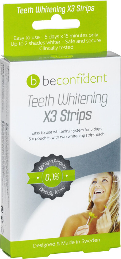 Teeth Whitening X3 Strips, 5 days 10 strips