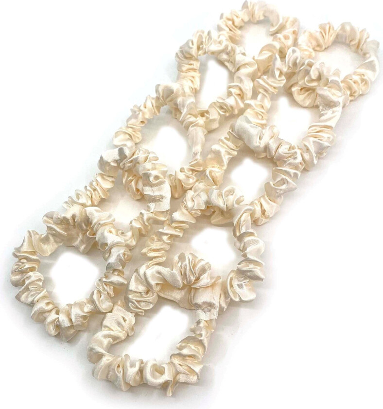 Skinny Scrunchie 10 Pcs ONE SIZE Cream ONE SIZE