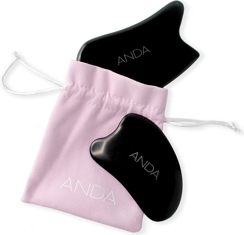ANDA Gua Sha Set (Black Sibin Stone)