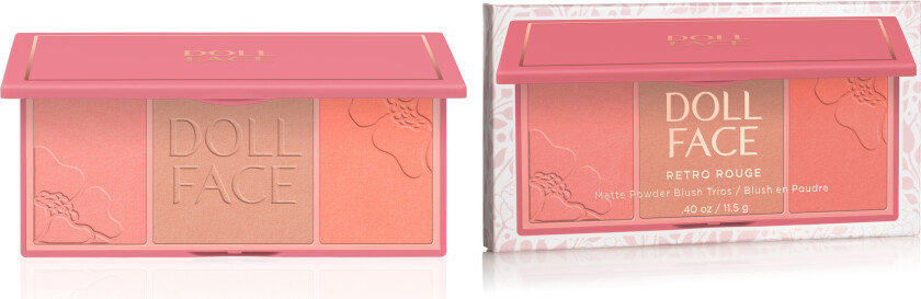 Retro Rouge Matte Powder Blush Trios Marilyn