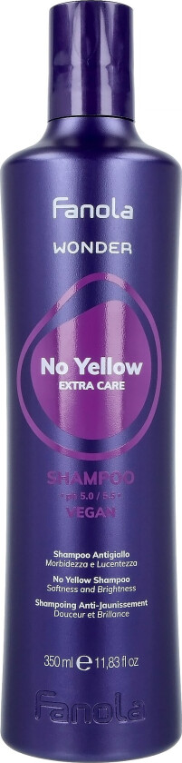 Wonder No Yellow Shampoo Softness And Shine 350 ml