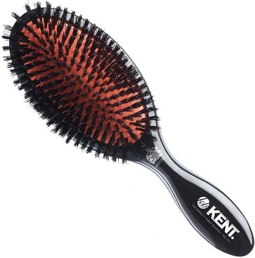 Classic Shine Large Pure Black Bristle Hairbrush
