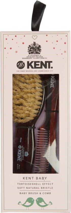 Bilde av Soft Natural Bristle Baby Brush and Comb Set